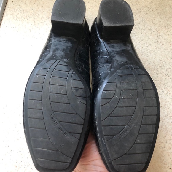 Crocodile patterned black heels - Picture 3 of 3